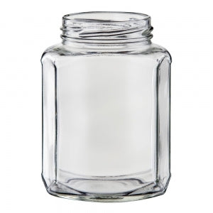375ml Glass Squexagonal Jar