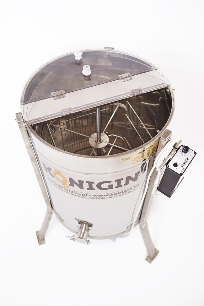 4 frame Konigin honey extractor tangential semi-automatic electric drive