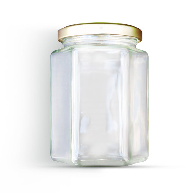 300mL hexagonal classic honey jar