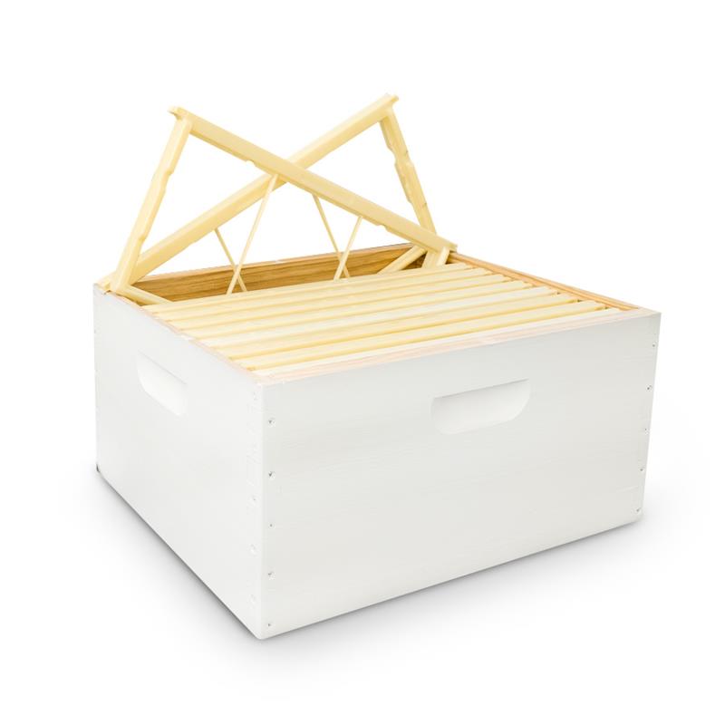 10F F/Depth Premium Finger Joint Box - Assembled Hot Wax Dipped & Painted plus 10 Handy Frames