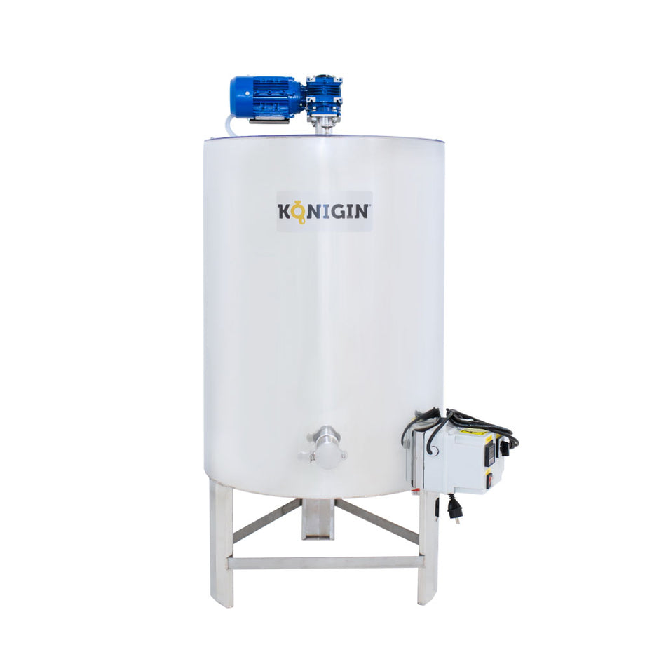 TT-FK-200 Honey Tank 200L, heated, with mixer, legs, (with tap or screw tube)