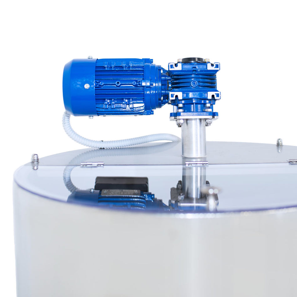TT-FK-200 Honey Tank 200L, heated, with mixer, legs, (with tap or screw tube)