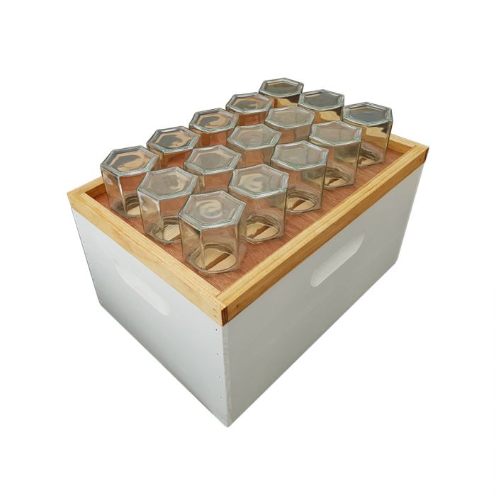Honey Comb Jar Template Lanogard Treated - For 15x 500g Jars 8F & 10F