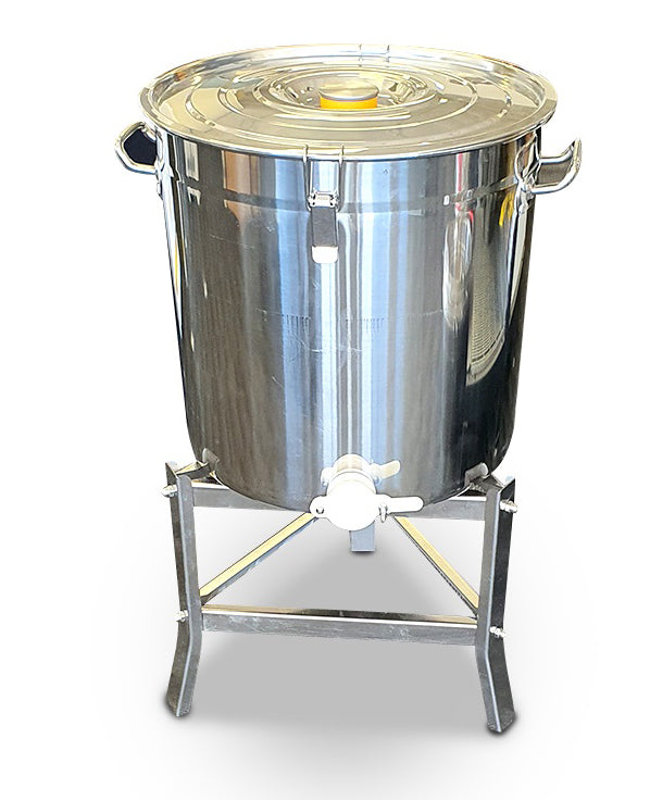 Honey Tank 100kg 304SS with Polygenic Honey Gate (50cm D 50cm H)