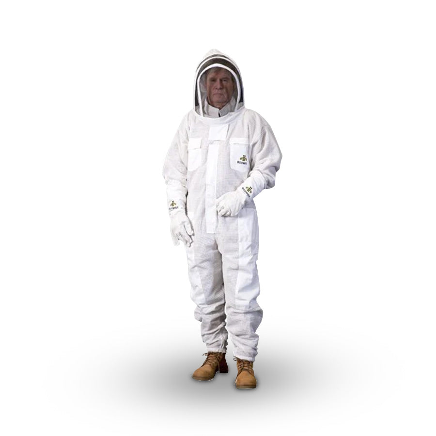 Bee Suit - Premium Vented Triple Layer - Folding Hood With Dropdown Front