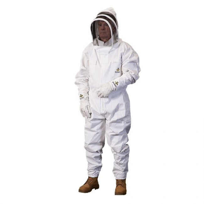 Bee Suit - Premium 100% Cotton (310gsm) with Folding Hood