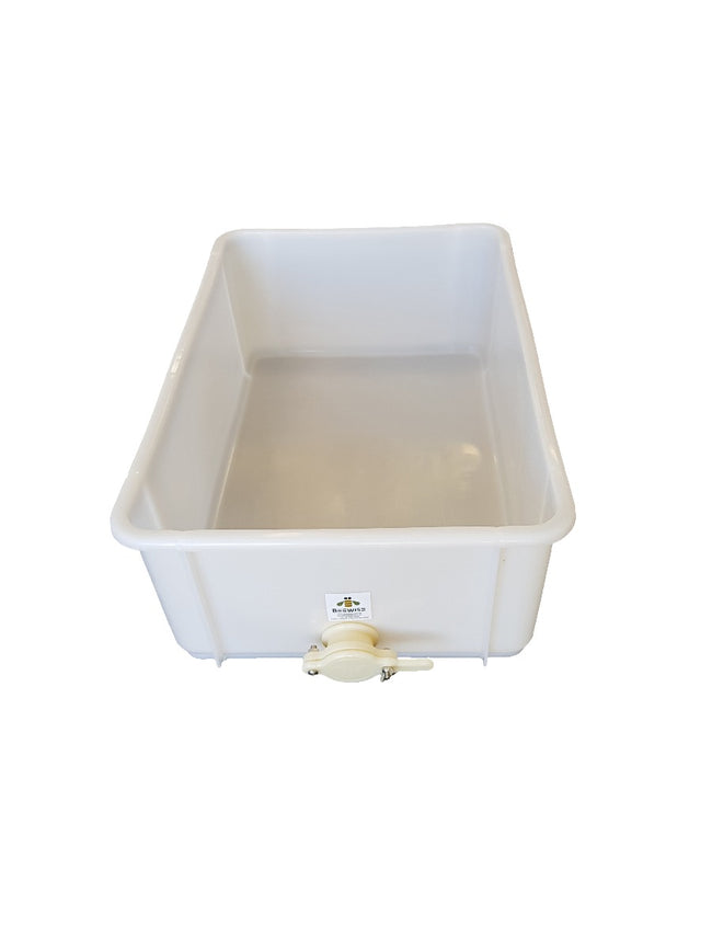 Uncapping Tub with solid base, Australian Polygenic Honey Gate