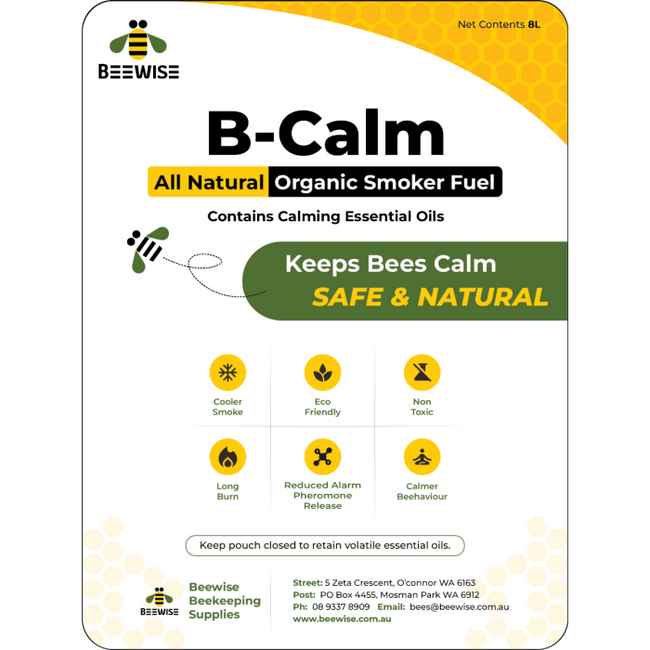 B-Calm Organic Smoker Fuel with calming essential oils 8L