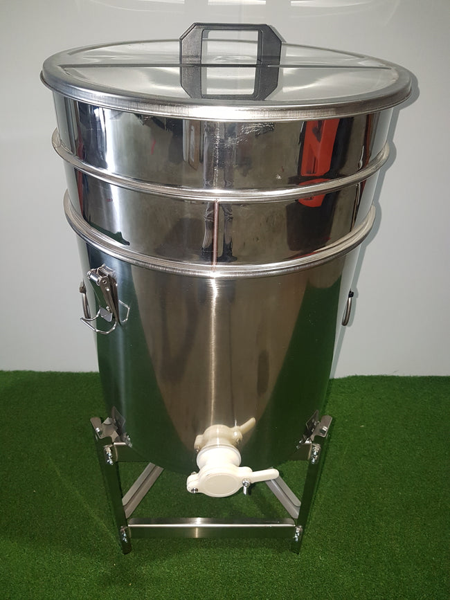 30 litre stainless steel honey tank with strainer